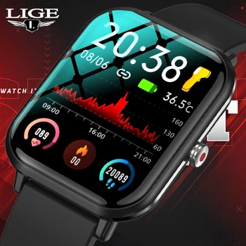 LIGE 2022 המותאם אישית החדש פני שעון ספורט שעון חכם גברים IP68, עמיד למים קצב הלב לחץ דם נשים Smartwatch עבור אנדרואיד IOS