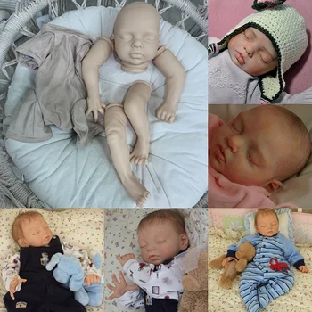 20inch אלקסה מחדש הבובה ערכות ישן התינוק לא גמור חלקי הבובה DIY מחדש הבובה ערכות