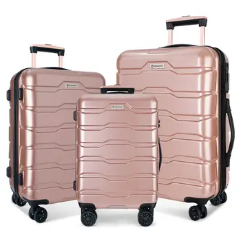 מטען מערכות ABS+PC Hardshell 3pcs סיווג המטען Hardside קל משקל עמיד המזוודה סטים טווה גלגלים המזוודה עם ה-TSA