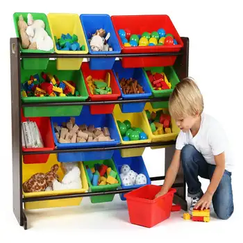 אגוז צעצוע אחסון ארגונית עם 16 צבעוני רב ארגזי אחסון מפלסטיק אגוז צעצוע אחסון ארגונית עם 16 צבעוני רב ארגזי אחסון מפלסטיק 5