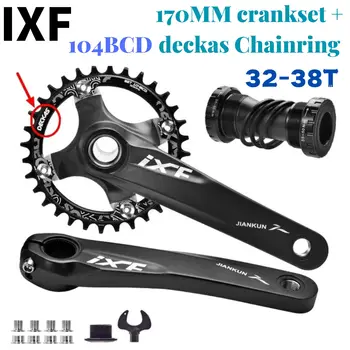 IXF MTB 170mm קראנק אופניים משולב אופני הרים Hollowtech Crankset 104BCD מוטות חיבור Chainring 32/34/36/38T אופניים חלק