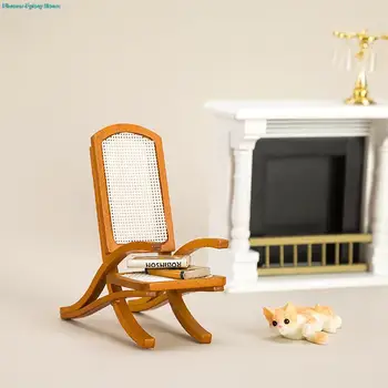 1pc 1/12 הבובות מיני הכיסא הכיסא בובות הבית כורסה כיסא דגם בית הבובות רהיטים עיצוב אביזרים