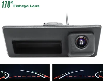 1080P המטען להתמודד עם מסלול מסלולים לרכב מצלמה אחורית עבור אאודי A4 A3 A5 Q5 עבור פולקסווגן פאסאט B6 B7 Tiguan גולף Touran