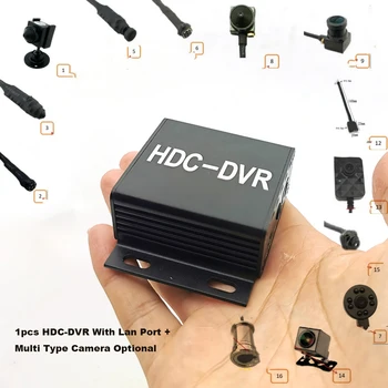 1pcs HDC-DVR עם Lan Port Plus רב סוג מצלמה 1CH 1080P המיני מקליט 2MP 1MP מיקרו מצלמת מעקב וידאו מקליט RTSP
