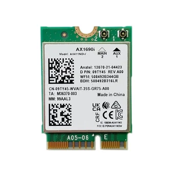 AX1690I WiFi כרטיס AX411 Wi-Fi 6E מהירות 2.4 Gbps בתקן 802.11 Ax 2.4/5/6GHz Bluetooth 5.3 אלחוטי