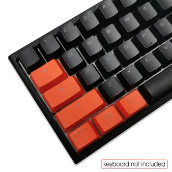 104 מפתח Keycaps OEM פרופיל כפול תאורה אחורית PBT Keycap עם פולר תואם עם דובדבן MX מכני מקלדת בצבע שחור&אדום