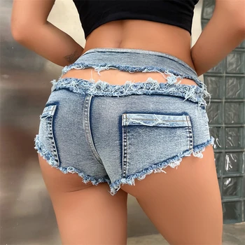 קיץ סקסי גבוהה המותניים מכנסי ג 'ינס Feminino ג' ינס מכנסיים קצרים נשי חם בנות אופנה מכנסיים סקיני ג ' ינס מכנסיים נשים