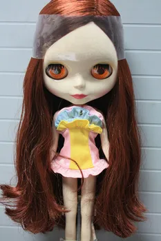 עלות משלוח חינם עירום Blyth בובה שיער אדום אופנה מפעל הבובות הבובה מתאימה DIY לשנות BJD צעצוע לנערות