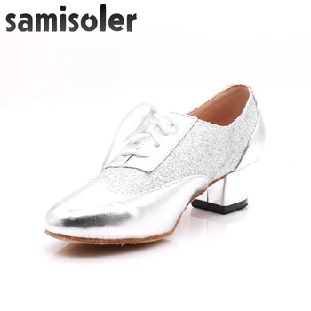 Samisoler חדש בד Collocation ברק סרטים סלוני אופנה ריקוד נשים ריקודים לטיניים תחרות נעליים