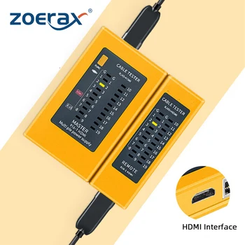 ZoeRax 2-in-1 כבל הבוחן, HDMI כבל דיגיטלי בודק, RJ45 רשת הכבלים בודק, Ethernet הבוחן בודק כבל גלאי