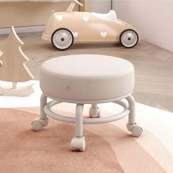 נורדי שרפרפים קטנים מודרני, עיצוב סלון, חדר ילדים צואה Mobilizer תכליתי ריהוט נייד עם גלגלים נמוך כיסאות