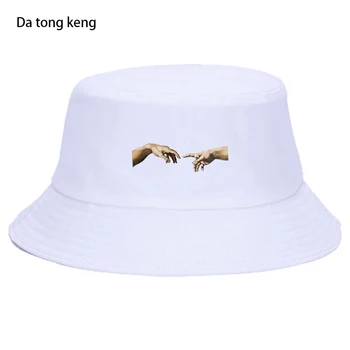 אנימה HipHop מיכלאנג ' לו דלי כובע נשים גברים קיץ דיג דיג כובע מתקפל יוניסקס שמש כובעים, קרם הגנה פנמה החוף כובעים