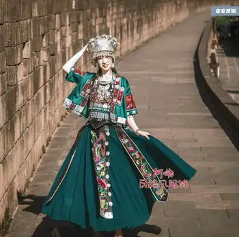 סיני מיאו נשים סט שלם של תחפושות הסגנון העתיק תלבושות במה