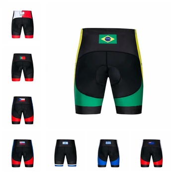 2021 מכנסי רכיבה גברים MTB מכנסי רכיבה מרופדים ההר הכביש התחתון אופניים תחתונים הדוקים מחזור מירוץ שחור ברזיל בישראל אותנו