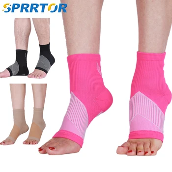 1Pair פרונציה גרביים עם תמיכה לקשת עבור גברים & נשים - הטוב ביותר הקרסול דחיסה גרביים על הרגל והעקב הקלה על כאב