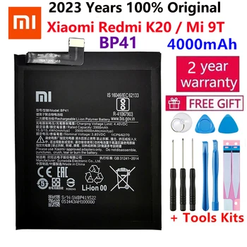 100% מקורי החלפת באיכות גבוהה סוללה עבור Xiaomi Redmi K20 Mi 9T Mi9T 4000mAh BP41 פרימיום אמיתי סוללות Bateria