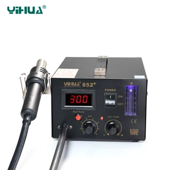 מתכוונן LED אוויר חם עמדת הלחמה על לוח אם תיקון נקודה רתך מכונת YIHUA 852+