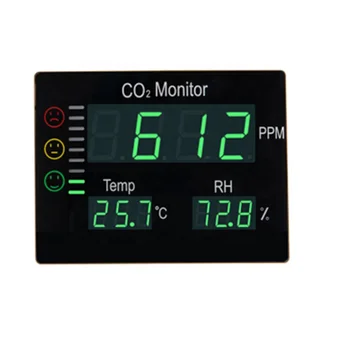 פחמן דו-חמצני טמפרטורה לחות דיגיטלי קיר הר CO2 מוניטור פחמן דו-חמצני טמפרטורה לחות דיגיטלי קיר הר CO2 מוניטור 0
