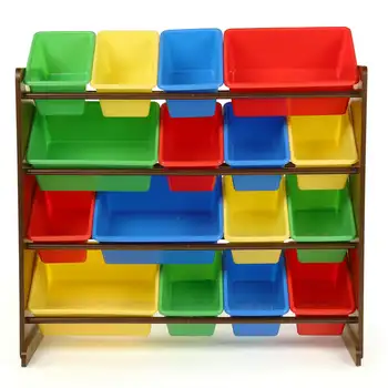 אגוז צעצוע אחסון ארגונית עם 16 צבעוני רב ארגזי אחסון מפלסטיק אגוז צעצוע אחסון ארגונית עם 16 צבעוני רב ארגזי אחסון מפלסטיק 1