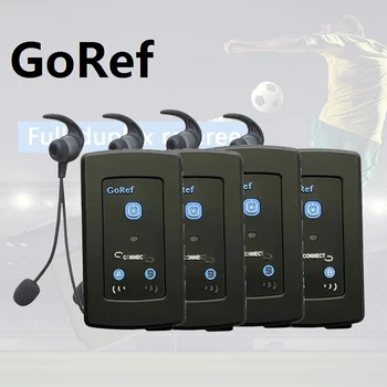 GOREF כדורגל השופט אינטרקום דיבורית 1200M דופלקס מלא Bluetooth 5.1 אופנוע הפנימי אלחוטית תקשורת כמו FBIM