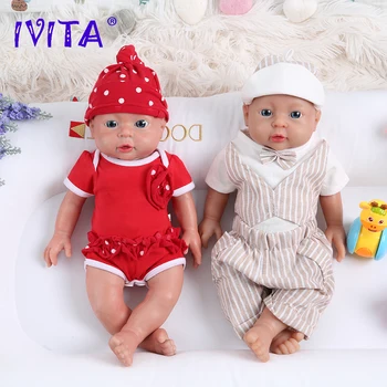 IVITA WB1503 41cm 2000g 100% מלאה סיליקון מחדש בובת תינוק חי, מציאותי יילוד חי התינוק ילדים צעצועים לחג המולד מתנה