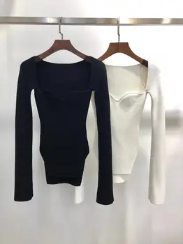 איכות גבוהה מסלול עיצוב סוודר נשים 2023 ספרינט סרוג נשי מוצק סלים ג 'קט סוודר וינטג'