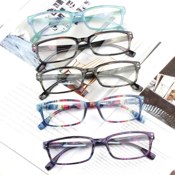 Boncamor משקפי קריאה לנשים וגברים אור כחול חוסם משקפיים האביב ציר דקורטיבי UV400 משקפי שמש