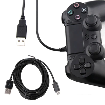 ארוך 3 מטר מיקרו מטען USB טעינה כבל החשמל עבור Xbox אחד PS4 בקרי זרוק משלוח
