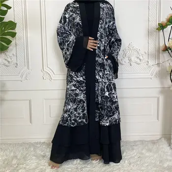 רמדאן עיד מובארק שמלות ארוכות דובאי Abaya לנשים Kaftan פקיסטן הודו האסלאם ערבית מוסלמית השמלה החלוק הארוך קימונו פאטאל