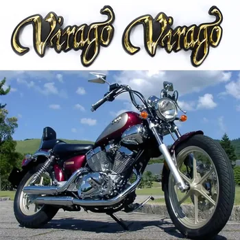 3D Virago לוגו סמל התג אופנוע אופנוע דלק גז מיכל שמן מדבקות מדבקות עבור ימאהה VIRAGO XV125 250 400 535 700