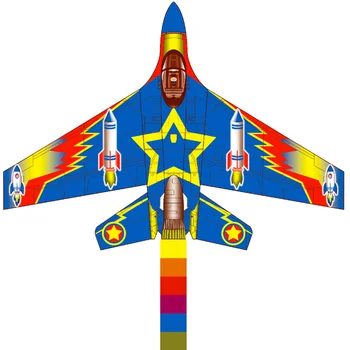 משלוח חינם לילדים למטוס עפיפון קו לילדים לוחם עפיפון חיצונית צעצועים רוח עפיפון מצנח עפיפון חדש מטוסים אביזר