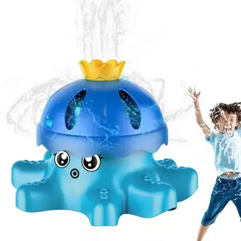 תמנון מים תרסיס סיבוב חיצוני תרסיס מים ממטרה חמוד האחורית ממטרה צעצוע האחורית מסתובב תמנון ממטרה צעצוע