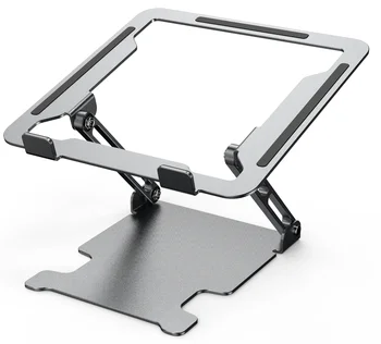 ארגונומי מתכוונן נייד לעמוד נייד סגסוגת אלומיניום מתקפל גובה להתאים את שולחן העבודה של מחשב נייד מחברת מחזיק עבור macbook
