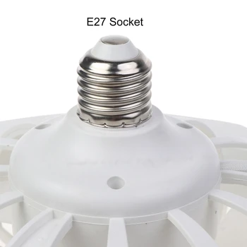 E5BA 30W נורות לד E27 מאוורר תקרה עם שלט רחוק & E27 כבל החשמל עבור חדר השינה E5BA 30W נורות לד E27 מאוורר תקרה עם שלט רחוק & E27 כבל החשמל עבור חדר השינה 4