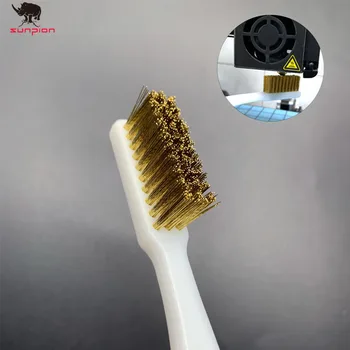 מדפסת 3D לניקוי כלי נחושת חוט מברשת שיניים מברשת נחושת לטפל Hotend ניקוי חם במיטה ניקוי חלקים זרבובית בלוק