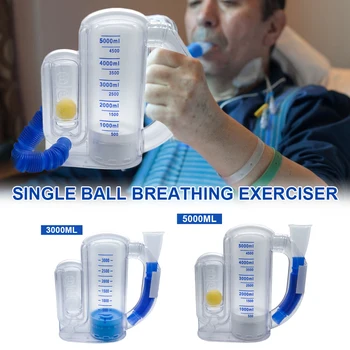3000/5000ml נפח אימון הריאות לנשום ממתח חיוני קיבולת מנגנון Spirometer שיקום מאמן